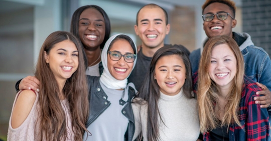 diverse group of students